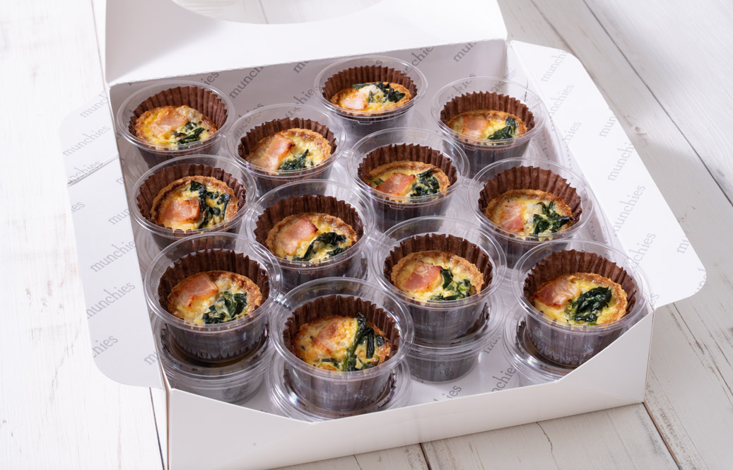 ベーコンとほうれん草のミニキッシュタルトL