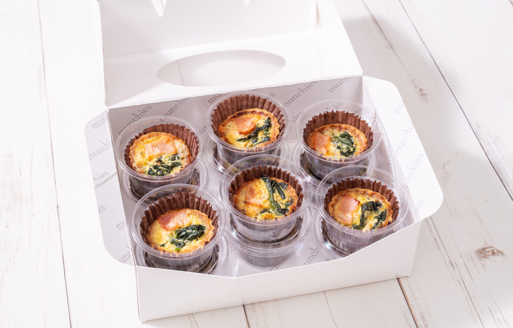 ベーコンとほうれん草のミニキッシュタルトM