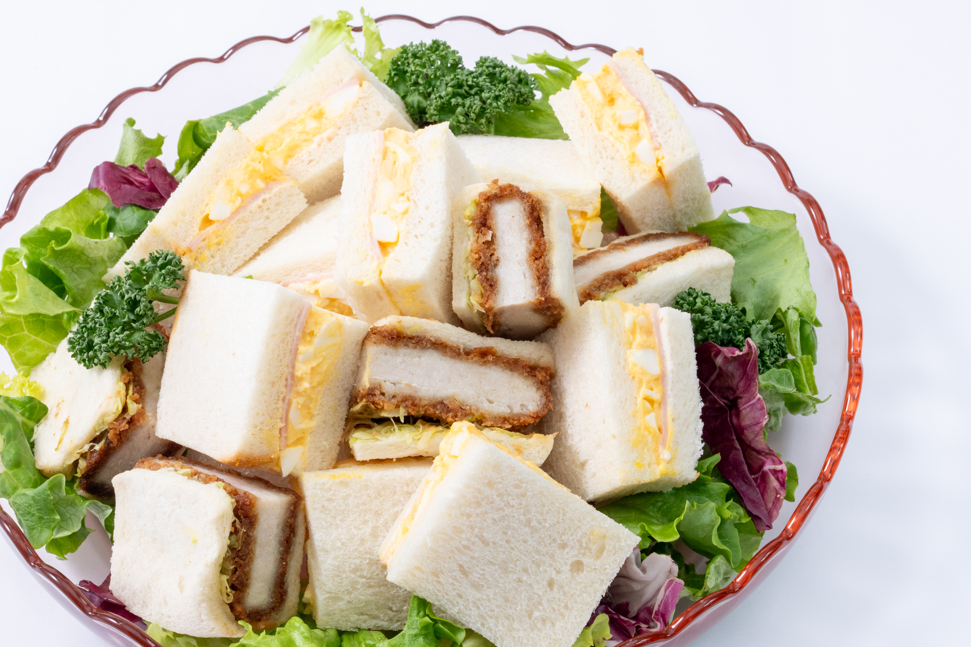 ミックスサンド（厚切りロースカツ＆ハムたまご）